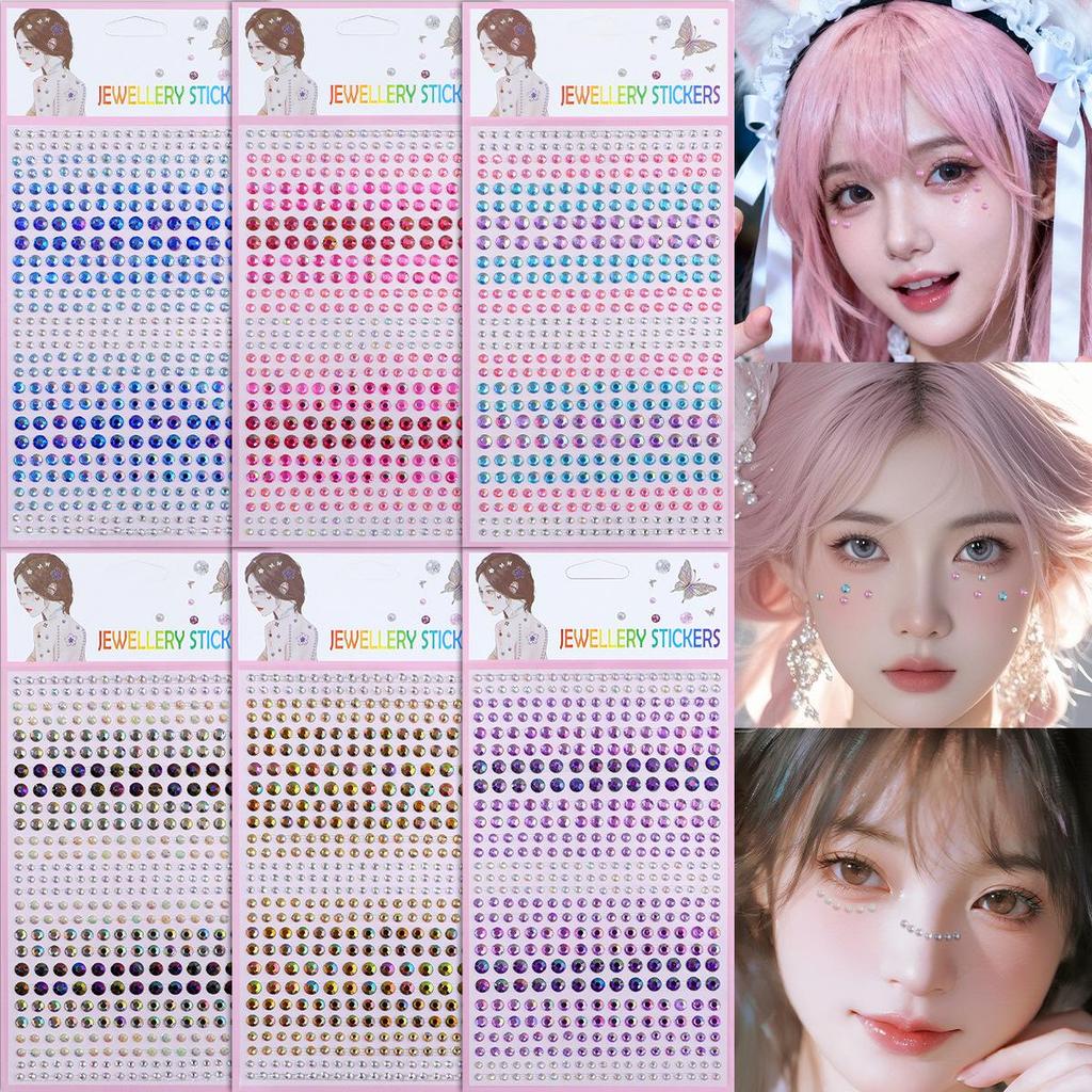 AB Color Resin Drill Gem Stickers: Acrylic & Diamond Face Stickers for Kids