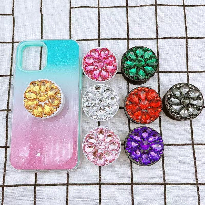 SHINY Diamond Studded Horse Eye Brick Lazy Person Phone Holder Suitable for Any Phone Ring Holder Posocket