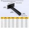 L Shape Floating Shelf Bracket Heavy Duty DIY Shelf Board Hanging Wall Bracket  Home Storage