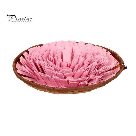 

Коврик для нюханья домашних животных, портативный нескользящий дизайн, коврик для кормления кошек, складной коврик для тренировки запаха собак, товары для домашних животных розовый