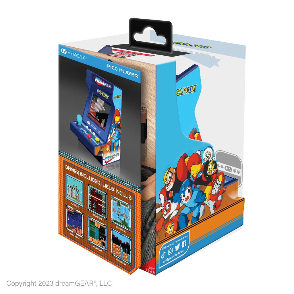 My Arcade Mega Man Pico Player Portable Retro Arcade (6 Games In 1)