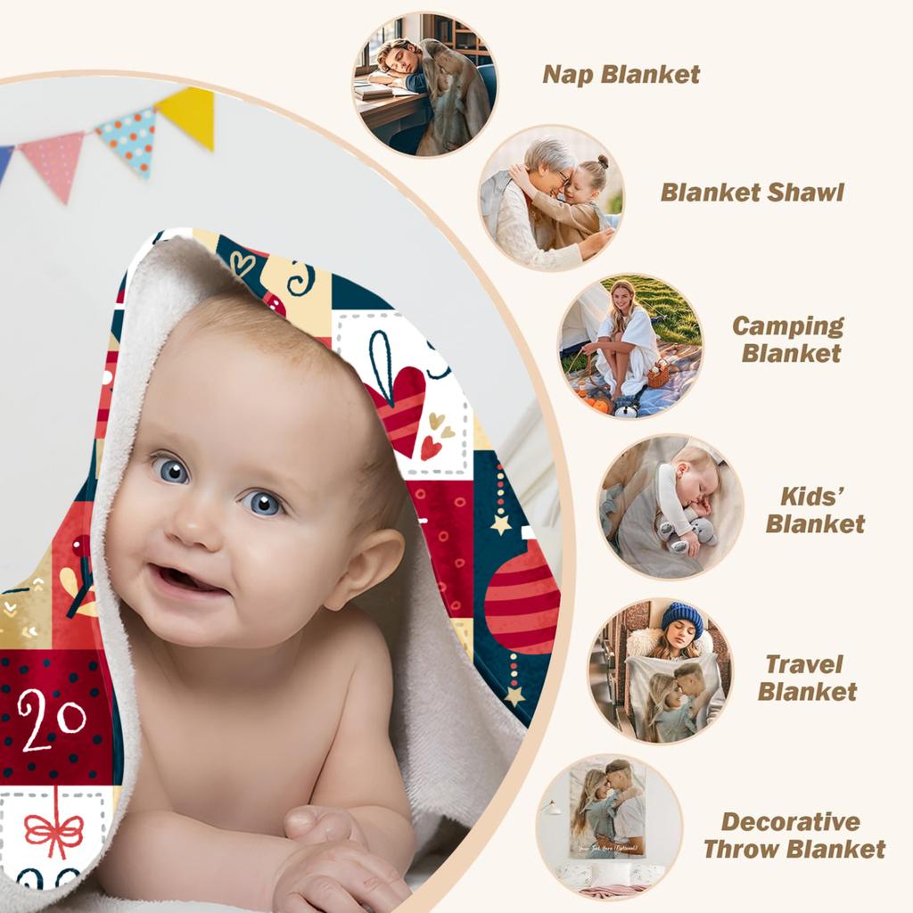 2026 Christmas Calendar Flannel Blanket Soft Blanket For Home Camping Nap Leisure Blankets Christmas Gifts For Bed Sofa Coach