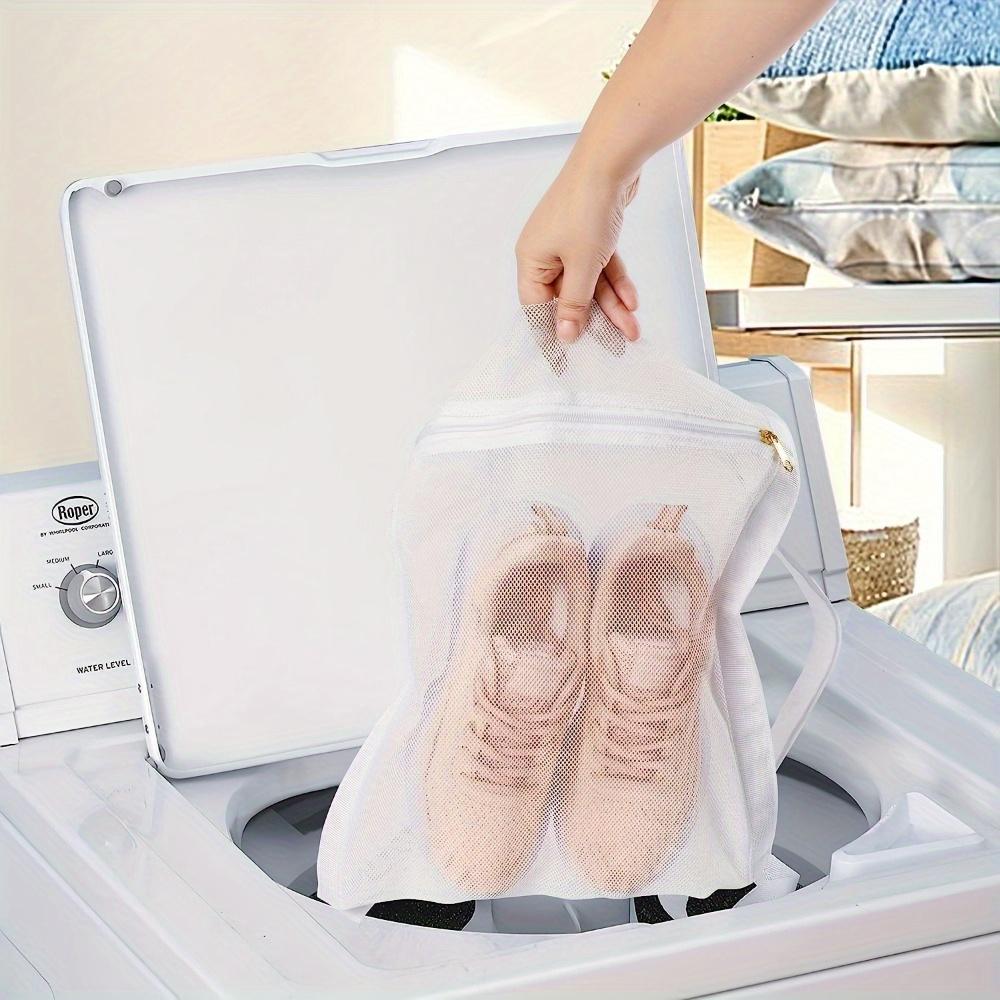 3/6pcs Sneaker Wash & Dry Net Bag, Dryer Door Shoe Mesh Bags With Zipper, Sneaker Dryer Bag