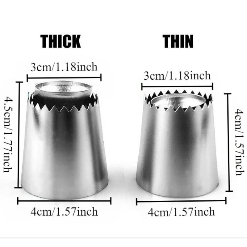 1/2pcs Stainless Steel Romeo Cookie Flower Mouth Cake Mold Baking Tool Cream Decoration Cake Making Tool