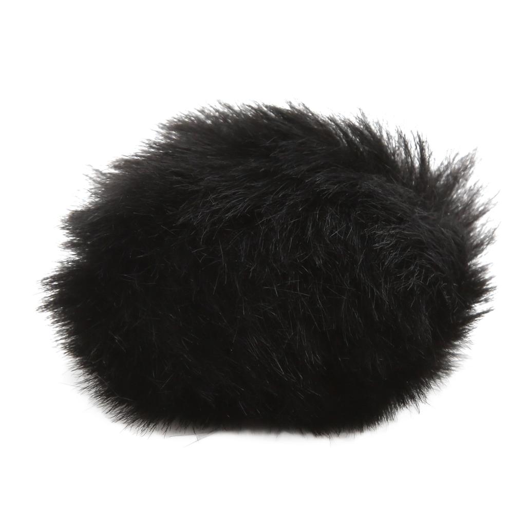 Artificial Fur Lavalier Mic Windscreen Lapel Microphone Wind Muff Clip On Furry Mic Muff