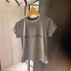 Women's Pink Rhinestone Letter Slim-Fit Round Neck Short Sleeve T-Shirt - Early Spring 2026 Arrival