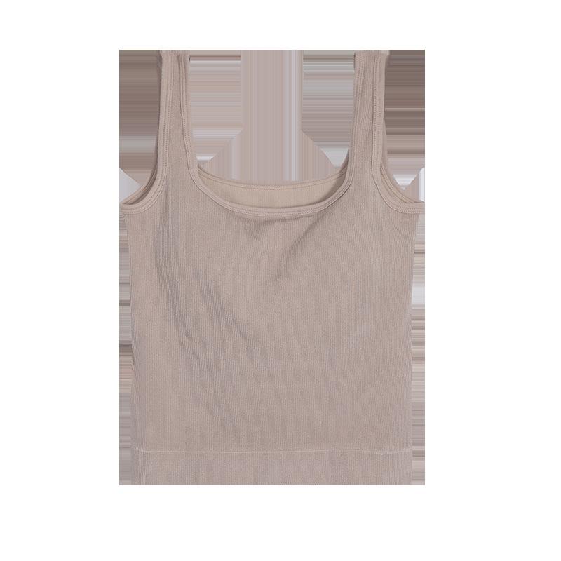 White Strap Vest with Chest Pad Women Wear Outside The Inside with A Base Sports Network Red Ins Super Hot Summer Sexy Top