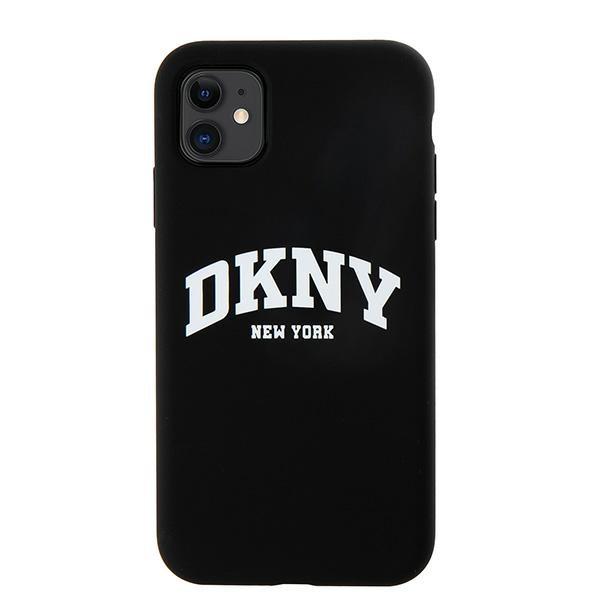 Dkny Dkhmn61Snyach Iphone 11 / Xr 6.1Czarny/Black Hardcase Liquid Silicone White Printed Logo Magsafe