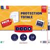 Duvet Pack 220x240 Cm + 2 Pillows 60x60 Cm + 2 Pillow Protectors 60x60 Cm - 100% Polyester Filling - 350g/m² - White - DODO