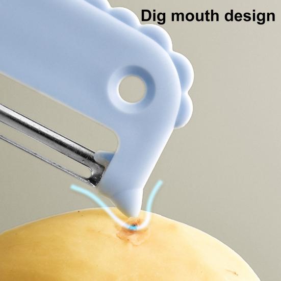 Eccellente trituratore di verdure a doppia testa per uso alimentare riutilizzabile antigraffio e antiruggine per pelapatate da ristorante