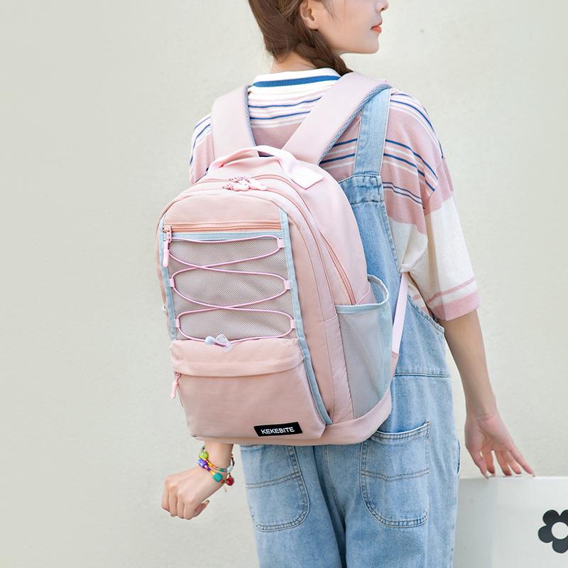 Summer College Students Japanese Ins Junior High School Students School Bag Large Capacity Backpack Simple Computer Backpack