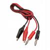 Rosfix Przewody Pomiarowe Do Multimetru – Długość 100cm | 2x Krokodylek 35mm | Kolory Czarny I Czerwony