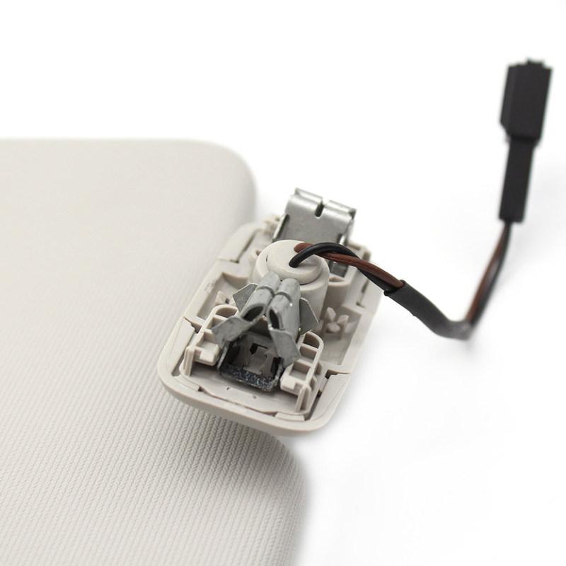 For VW Touran L 2017 Car ABS with Fabric Interior 2pcs Front Sun Visor Panel Sunvisor with Makeup Mirror 5TD857521, 5TD857522