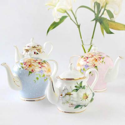 Europäischer Kaffeekessel aus Bone China, Teekanne, englisches Nachmittagstee-Set, Haushalts-Keramik-Topf mit großer Kapazität, Filter, Wasserkrug