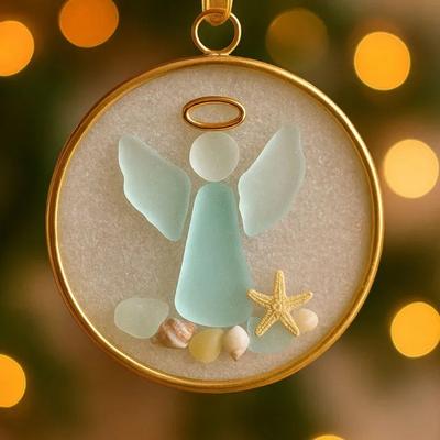 Klare Engelsfigur Hängende Dekorationen Langlebiger Acryl-Weihnachtsbaum Schmuckstück Mit Sicherer Aufhängeschlaufe