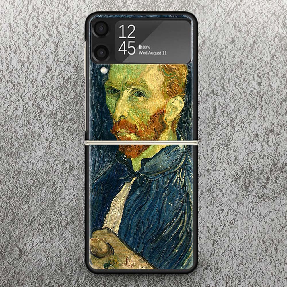Van Gogh oil Art Painting Print Case For Samsung Galaxy Z Flip 3 4 5 6 7 5G Phone Shell Flip7 Flip6 Flip5 Flip4 Flip3 Pattern Co Samsung Z Flip 6