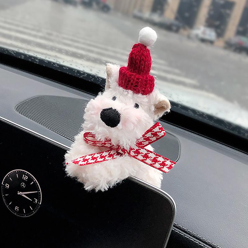 

Милый щенок, украшение для лобового стекла автомобиля, плюшевая кукла, креативный подарок, наплечники, аксессуары для украшения интерьера автомобиля as the picture