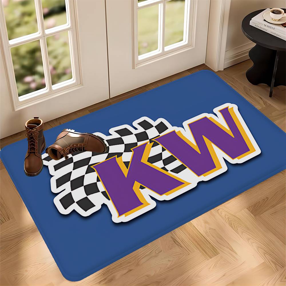

KW SUSPENSIONS Floor Mat Rectangle Anti-slip Home Soft Badmat Front Door Indoor Outdoor Mat Hotel Decor Mat 50x80cm