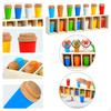 Color Matching Game Kit Colorful Bottles Educational Guess Drink Puzzle Board