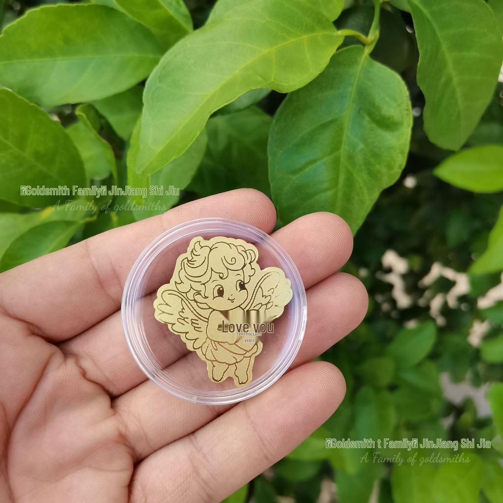 999 Guldfolie Mobilklistermärke - Inflödande Rikedom, Välståndsguden Födelsedagspresent