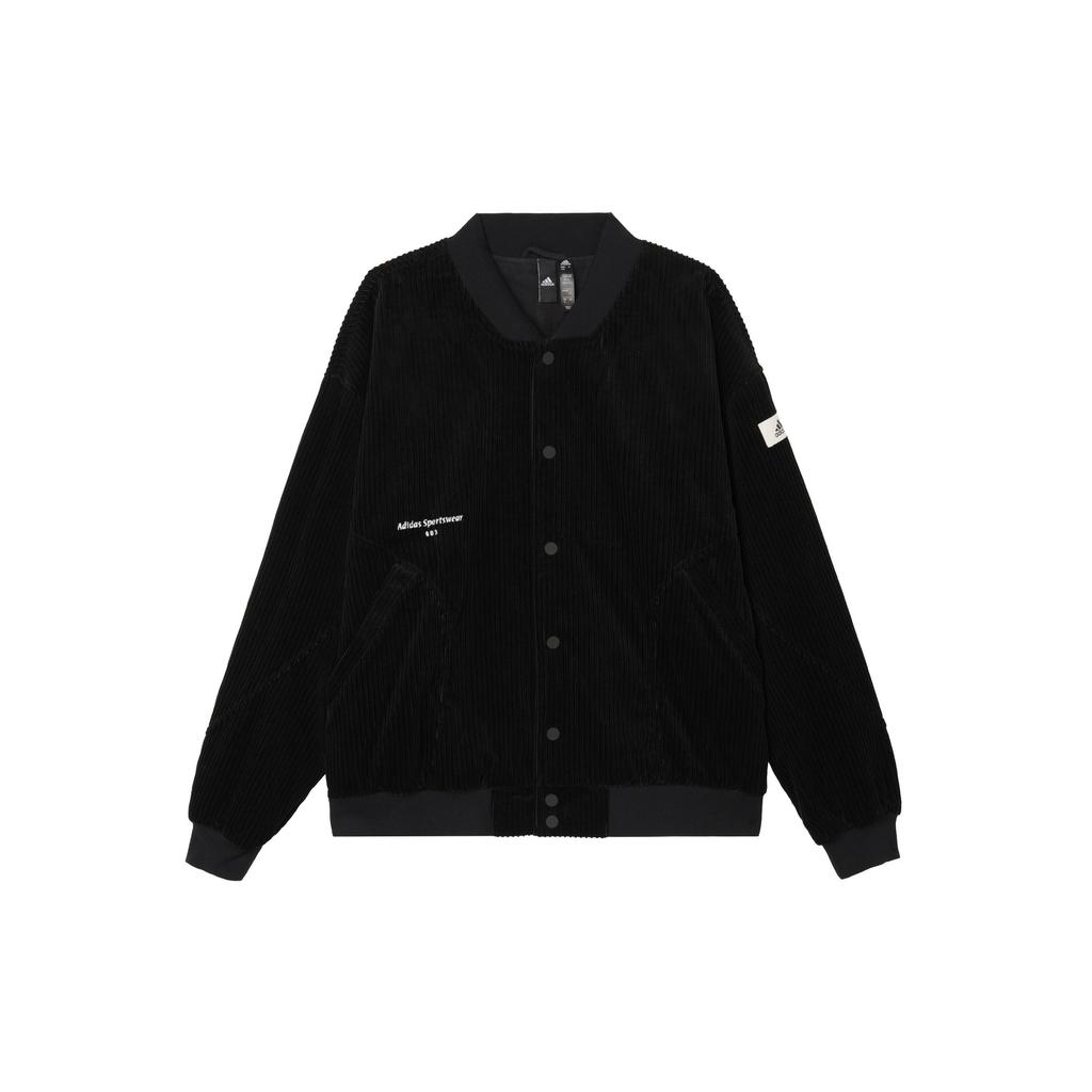 Adidas Lounge Jackets Men's Black Baseball Collar Moderate Other IQ1387