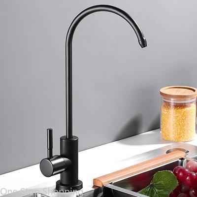 Kran do wody pitnej pasuje do większości systemów odwróconej osmozy i filtracji wody do zlewu kuchennego barowego stal nierdzewna SUS304