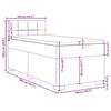VidaXL Slat Bed Base with Mattress Dark Brown 100x200 Cm 3288102