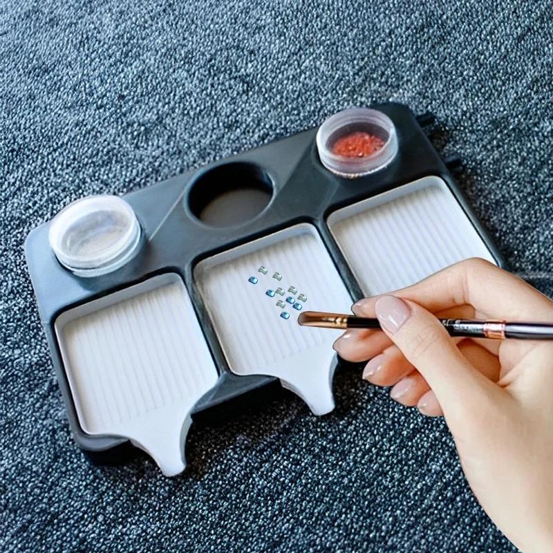 Diamond Painting Organizing Tray Storage Box 3-Slot Diamond Painting Storage Containers Diamond Painting Accessory