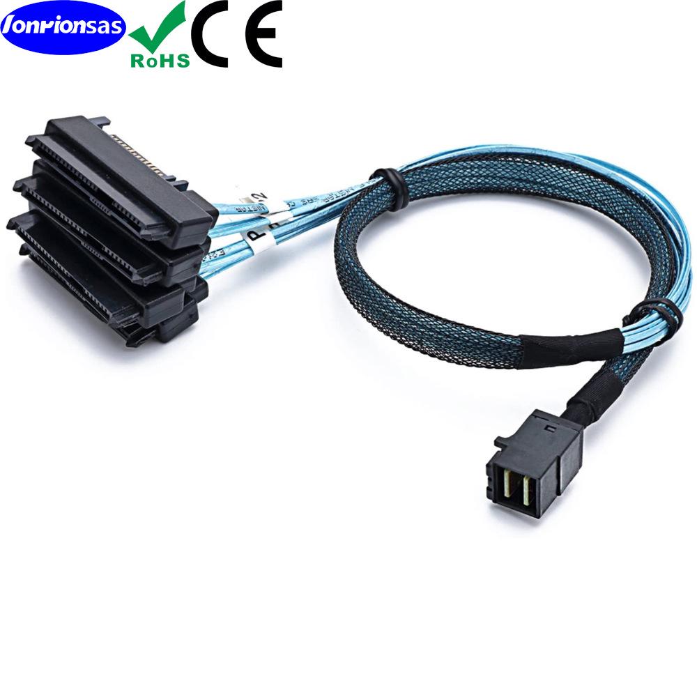 High-Speed MiniSAS HD SFF-8643 to 29-pin 8482 Server Network Cable