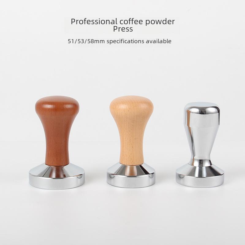 

51mm/58mm Coffee Tamper & Distributor with Wooden Handle 51mm