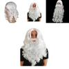 Santa Claus Beard And Wig Set Perfect Finishing Touch To Your Costume