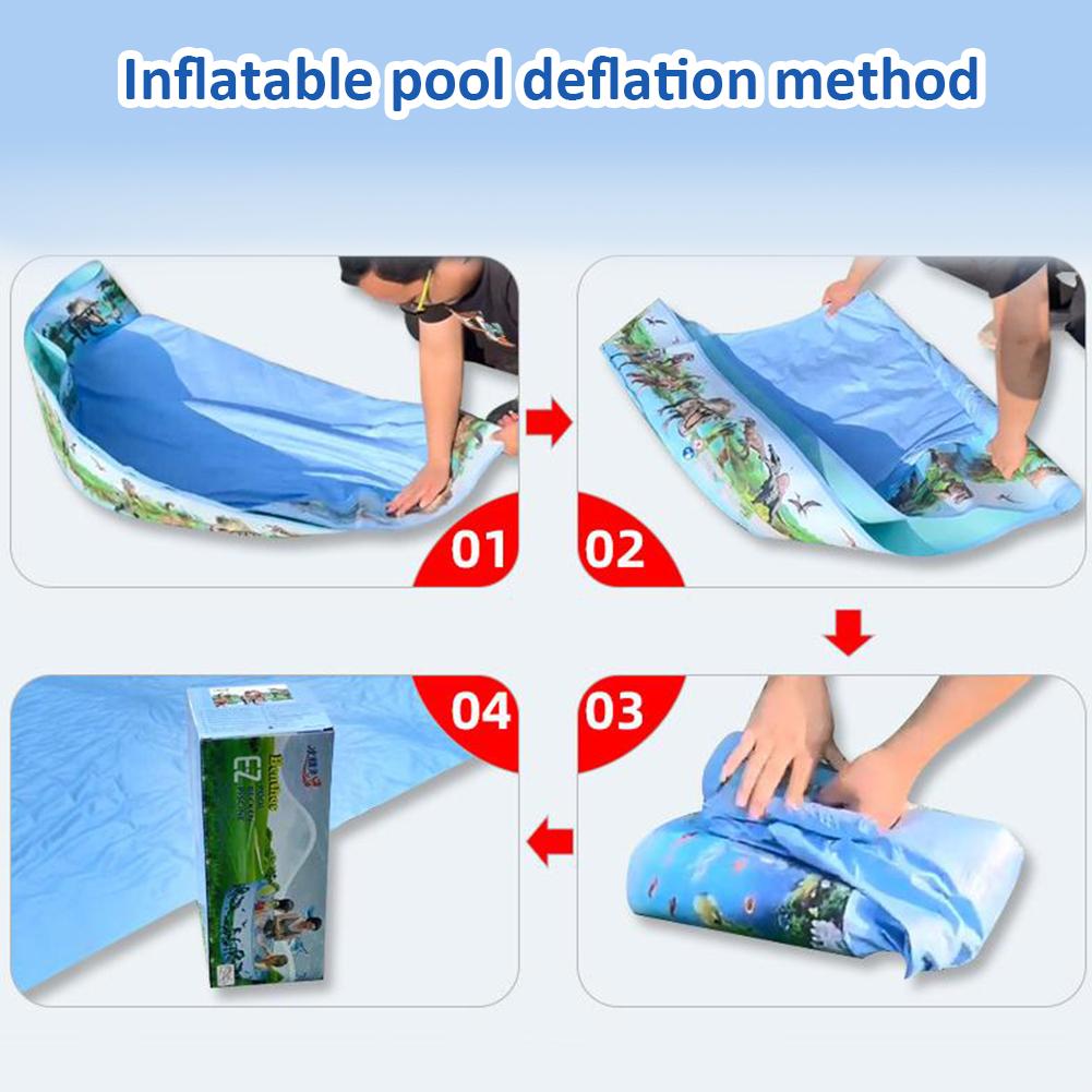 Foldable Swim Ball Pool Large Capacity Spray Pool Reusable Baby Bathtub Pool for Outdoor Indoor Playing Water Accessories