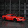 1:32 simulierte Pontiac Firebird Legierungsauto-Modelle Türen auf beiden Seiten, die geöffnet werden können, hat Ton- und Lichtfunktionen
