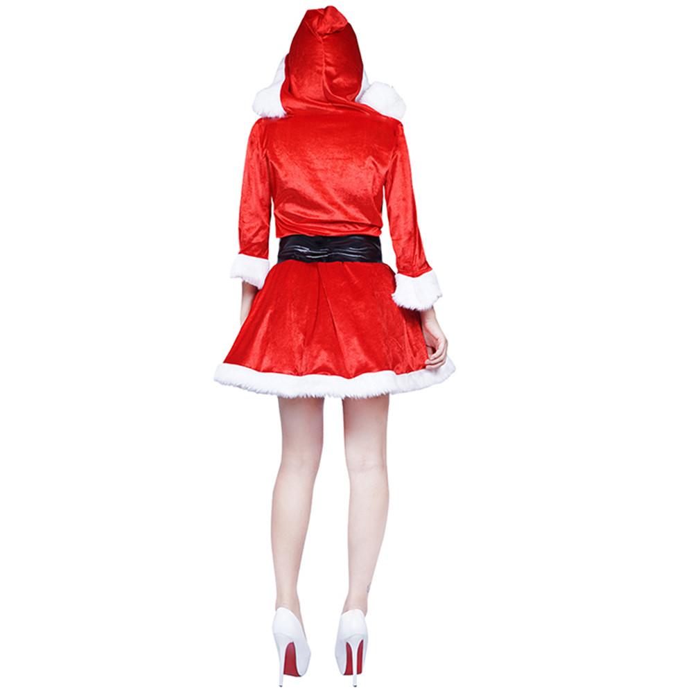 Abito da donna in costume da Babbo Natale natalizio