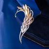 Luxurious and Elegant Tassel Brooch for Women, Fashionable and Graceful Crystal Tassel Brooch