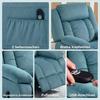 Lift Chair with Soft Cover, Recliner Chair with Remote Control and Side Pockets, Blue