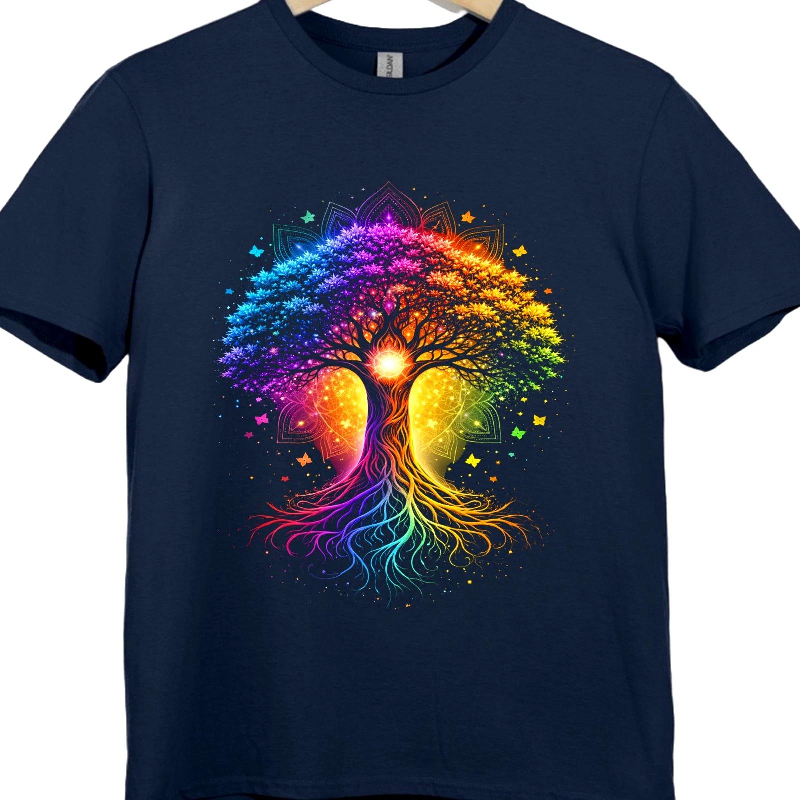 Tree Of Life T-Shirt Mandala Yoga Meditation Hippie Boho Lover Gift Graphic Tee XXXL