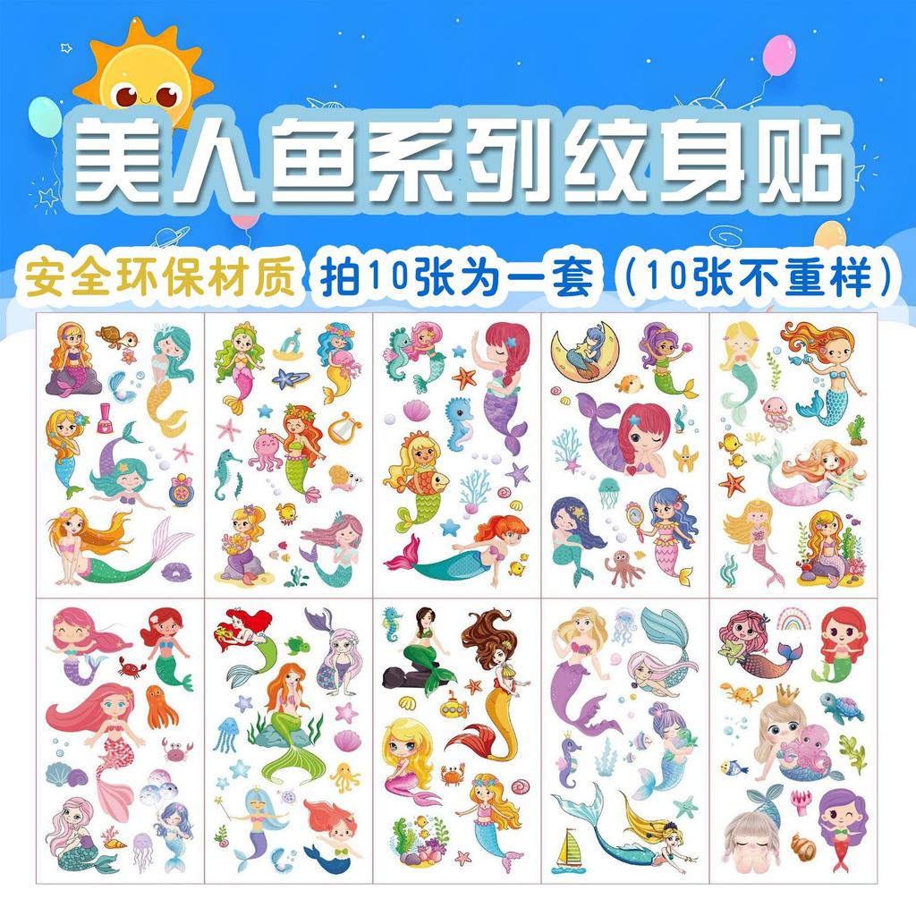 Halloween Party Kids Dress Up Tattoo Stickers Cartoon Waterproof Temporary Stickers Holiday Gifts Face Stickers