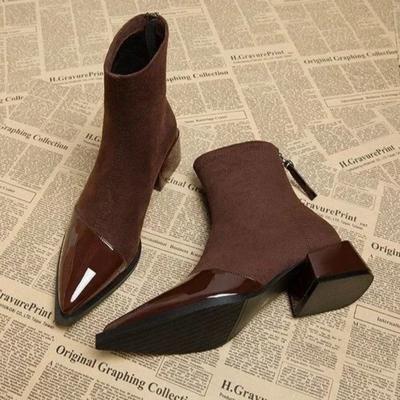2026Nuovi Stivali da Donna Moda Stivaletti alla Caviglia Stivali Calzino Elastico Comodi per Donna Stivaletti Corti Temperamento Elegante Botas
