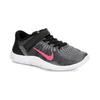 Nike Flex 2018 RN Slip Resistant Anti Kick Slip Resistant Anti Kick Low top Kids' Running Shoes Black White Red AH3437-001