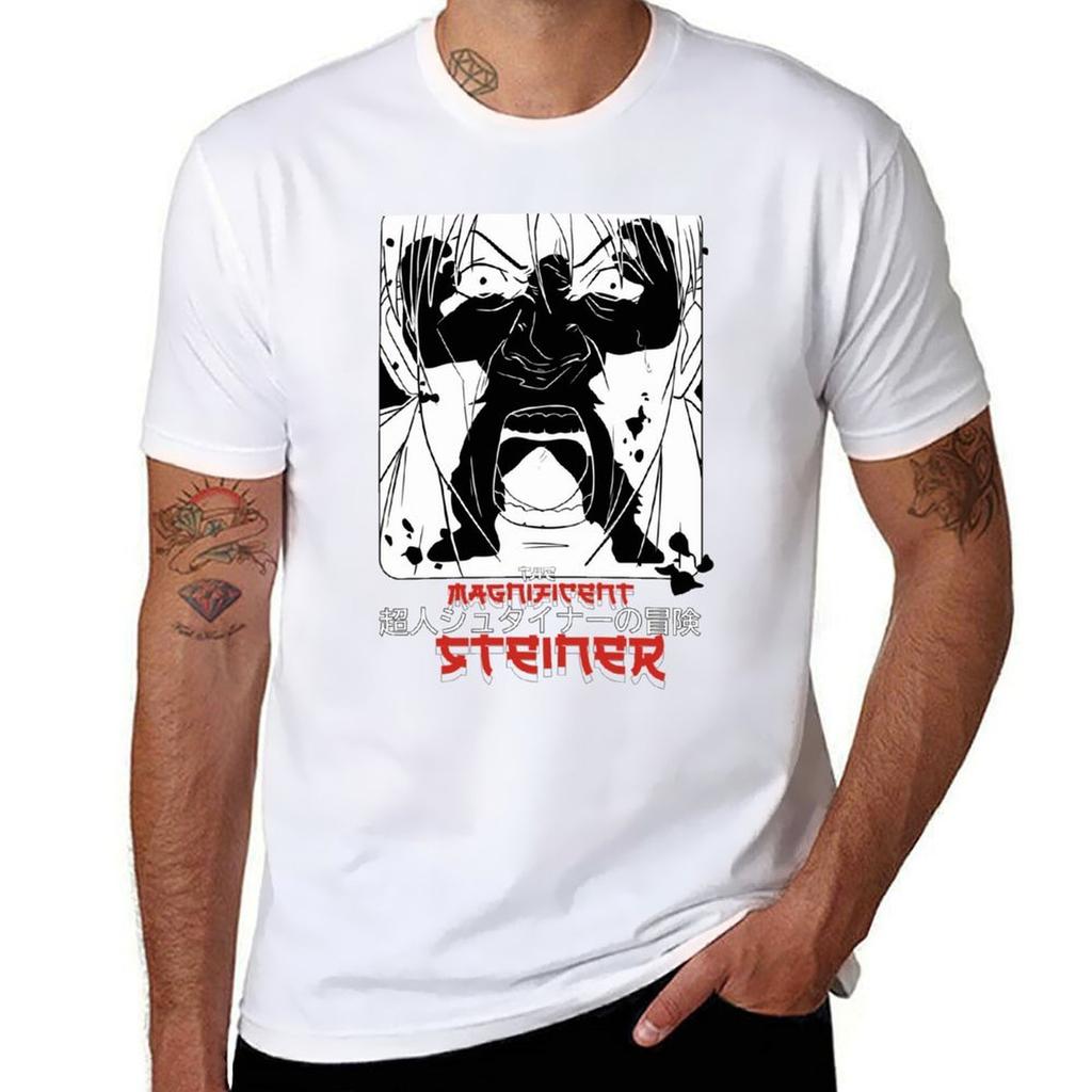 Monster  Grimmer The Magnificent Steiner  Anime  Urasawa TShirt Luxury man blanks baggy shirts mens big and tall t shirts