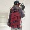 Schoolbag New Flip Bag Male and Female College Students Korean Version Trendy Cool Fashion Versatile Backpack Large Capacity Lightweight Backpack