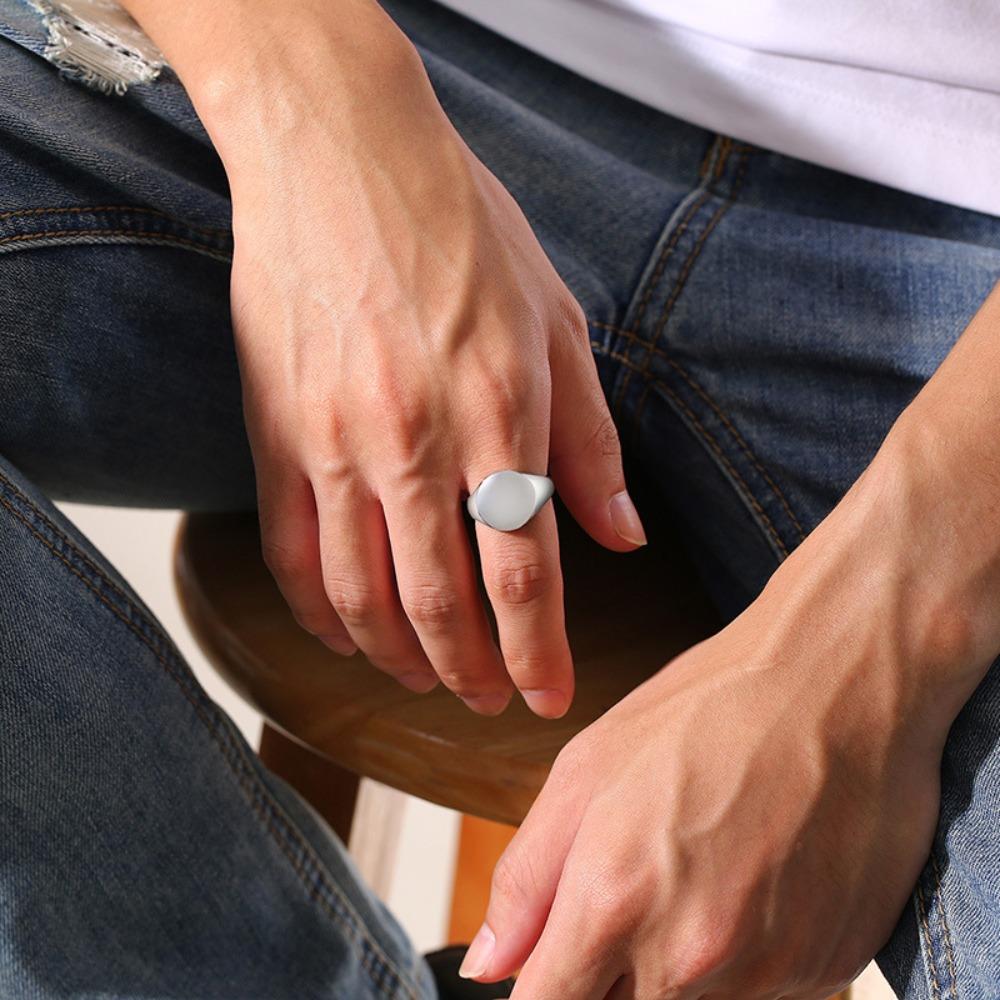 18K vergoldeter Edelstahlring für Damen Breites Band Langlebig Bequem Ehering