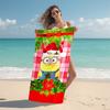 1Pc Christmas Minions Celebration Beach Towel Microfiber Beach Towel Thin Absorbent For Beach Swimming Yoga Bath Sports