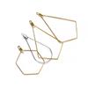 10-20Pcs/Pack Geometric Figure Blank Stainless Steel Charm Pendant Tray Bezel Epoxy Resin Molds For DIY Jewelry Making Supplies