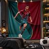 Wall Hanging Tapestry Cristiano Ronaldo Print Cloth for Living Room Bedroom Home Decor