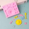Hat Bowknot Flower Silicone Mold Fondant Mould Baking DIY Supplies Nonstick