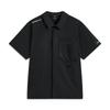 Li Ning CF Outdoor Casual Versatile Quick-Dry Cool Short Sleeve Shirt Men Shirts Black ASHV055-1
