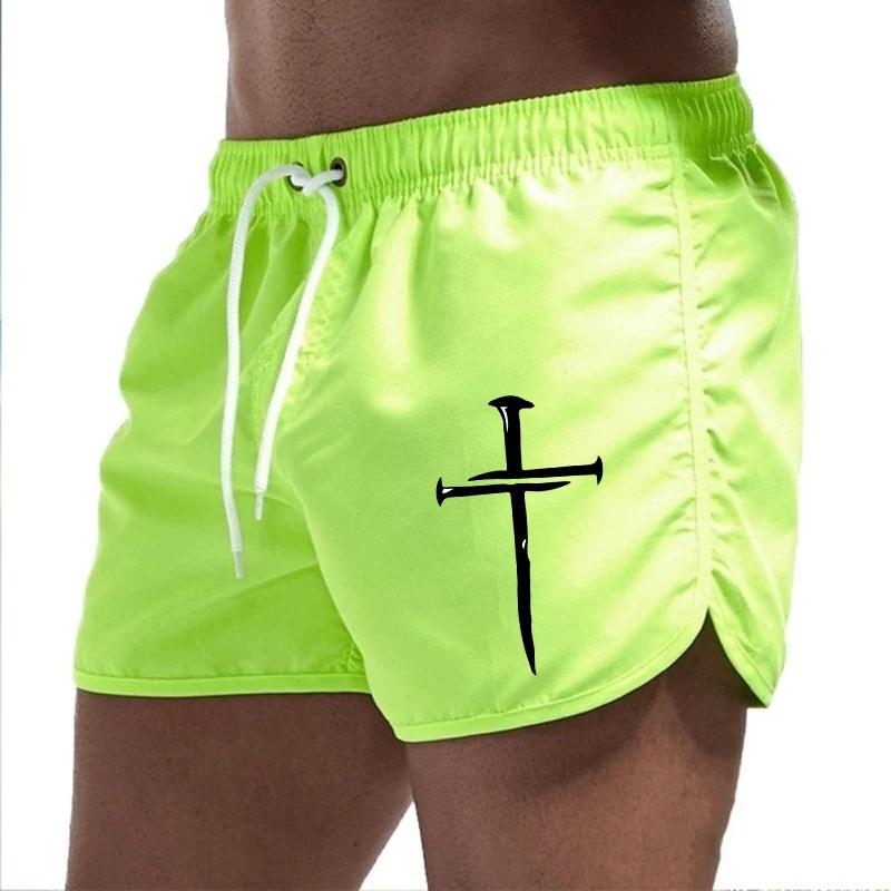 Summer Men's Beach Shorts 2025 Beach Trunks Gym Jogging Casual Pants Quick Drying Swimming Homme Surf Ventilate Seaside Shorts