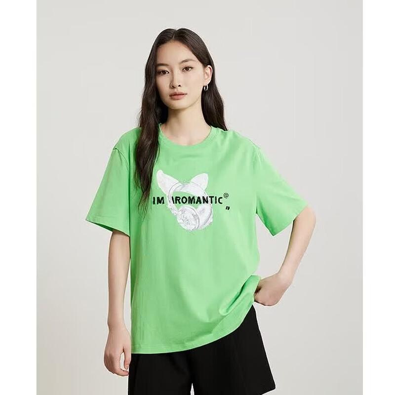 Gejin Summer Printed Pure Cotton T-Shirt XL